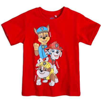 ema chlapecke tricko paw patrol cervene hromada
