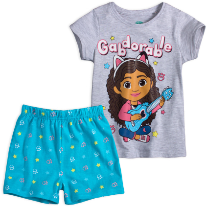 Dievčenské pyžamo GABBYS DOLLHOUSE PLAY šedé