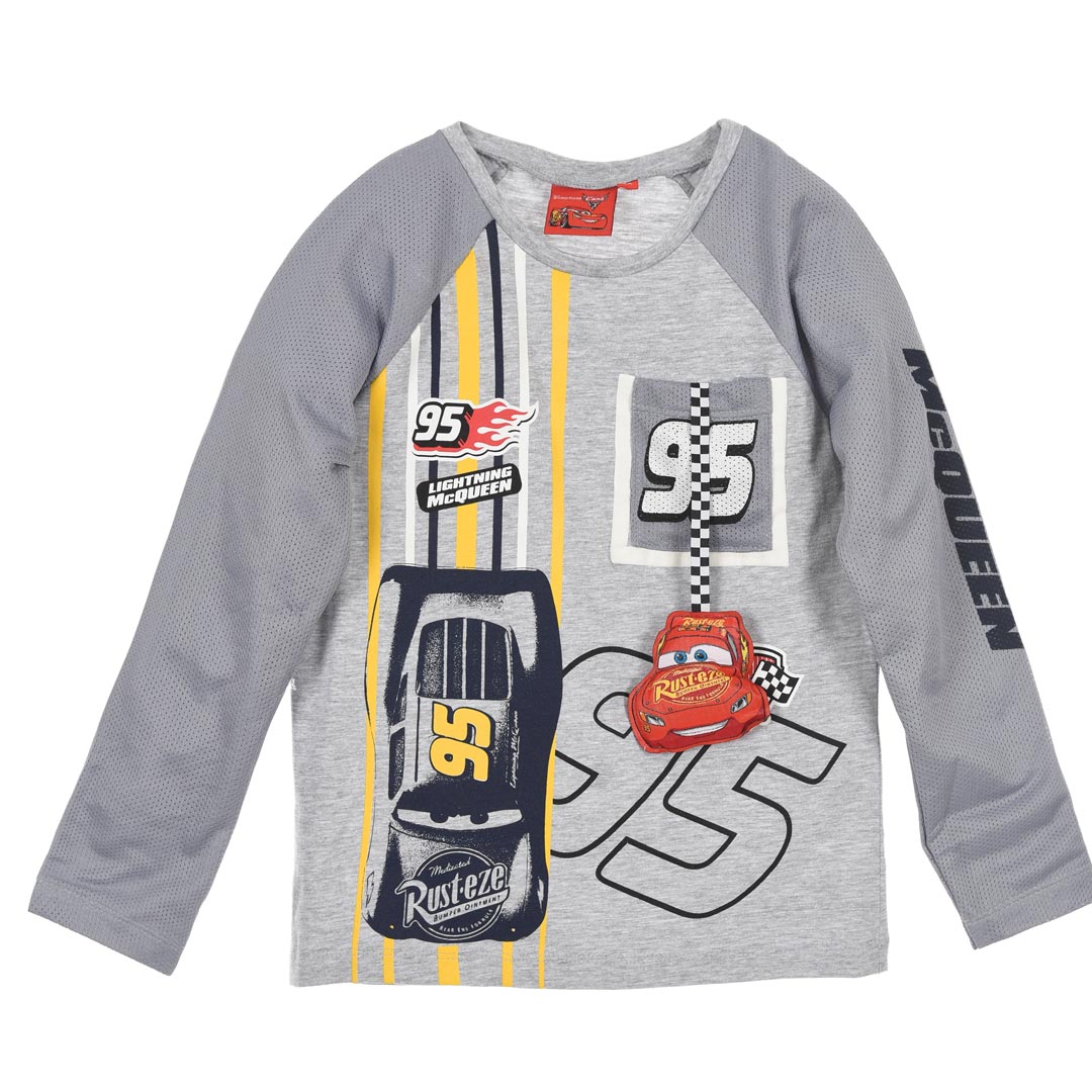 Chlapčenské tričko DISNEY CARS McQUEEN šedé