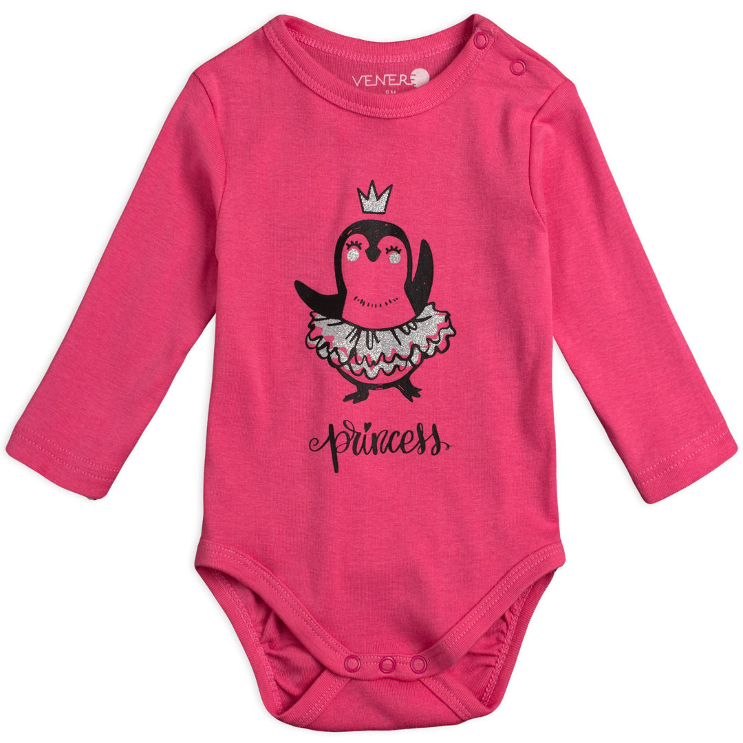 Dojčenské body VENERE PRINCESS ružové