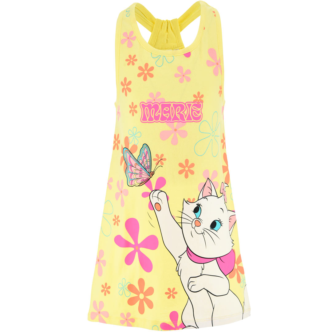 Dievčenské šaty DISNEY ARISTOCATS MARIE žlté