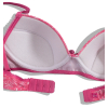 Dievčenská vystužená podprsenka KEY vtáčiky a kvietky, ružová