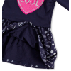 Dievčenské šaty s preklápacími flitrami KNOT SO BAD FUN modré