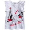 Dievčenské tričko DISNEY MINNIE PARÍŽ biele