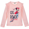 Dievčenské tričko z bio bavlny DISNEY MINNIE GIRL POWER ružové