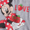 Dievčenské tričko DISNEY MINNIE JAHODY šedé
