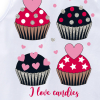 Dievčenská súprava KYLY CUPCAKES biela