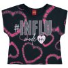 Dievčenský crop top KYLY INFLU čierny