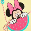 Dievčenské tričko DISNEY MINNIE MELON SMILE žlté