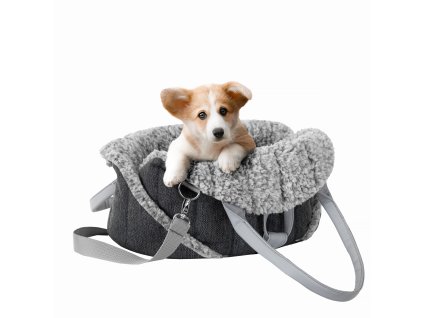 Prenosná taška pre psa - Sea Shell Tmavo Šedá