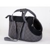 Taška pre psa cestovná - šedá s čiernou  Šedá s čiernou
