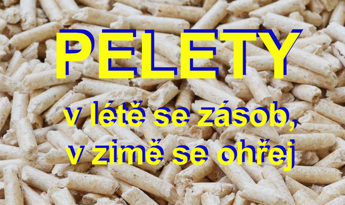 Pelety zásoby v létě