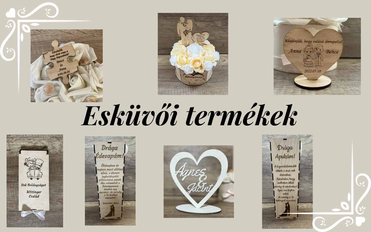 Esküvői termékek