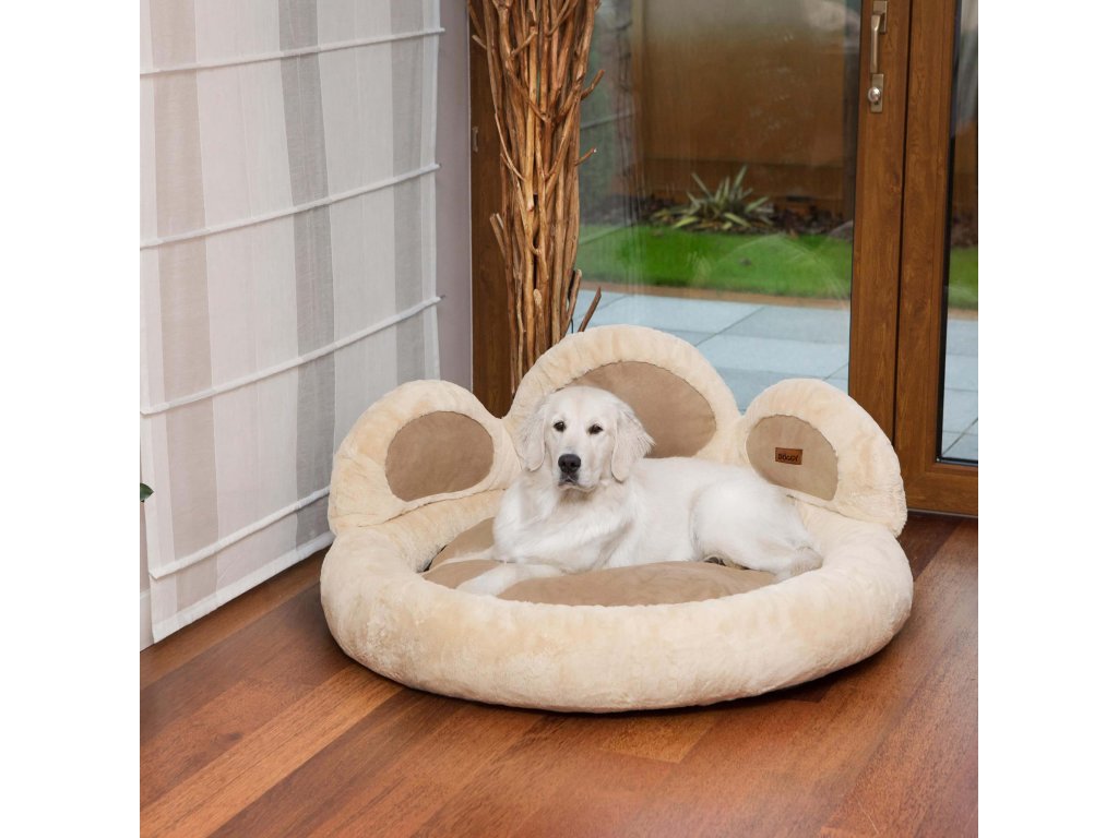 Pelíšek pro psa Tlapa - béžový