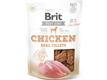 Brit Dog Jerky Chicken Fillets 80g