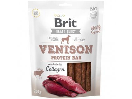 Brit Dog Jerky Venison Protein Bar 200g
