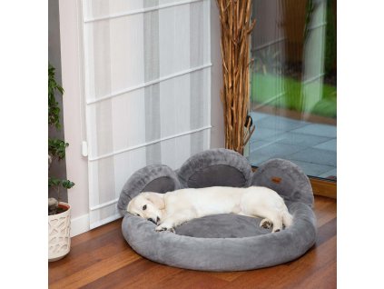 Pelíšek pro psa Tlapa - šedý vel. L VÝPRODEJ