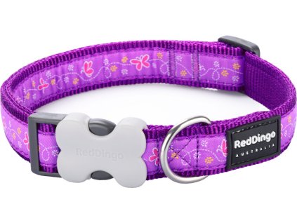 Red Dingo obojek – Butterfly Purple – 20 mm x 31-47 cm