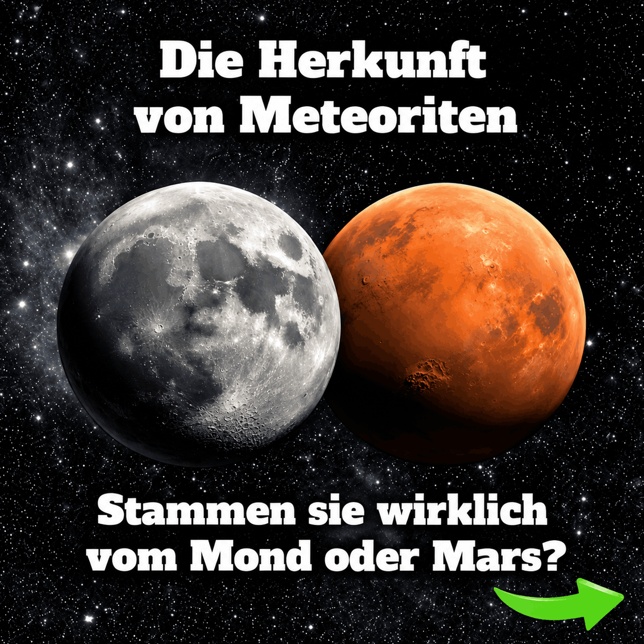 Bestimmung der Herkunft von Meteoriten: Stammen sie wirklich vom Mond oder Mars?