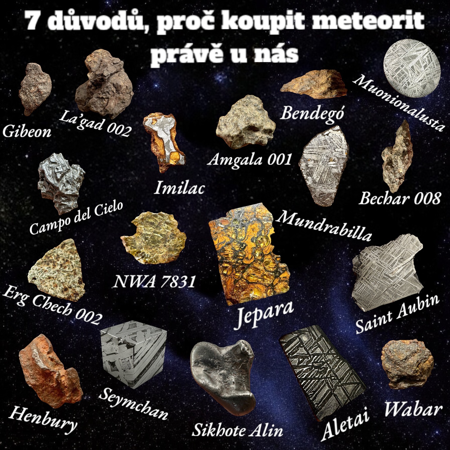 Proč si koupit meteorit právě u nás?