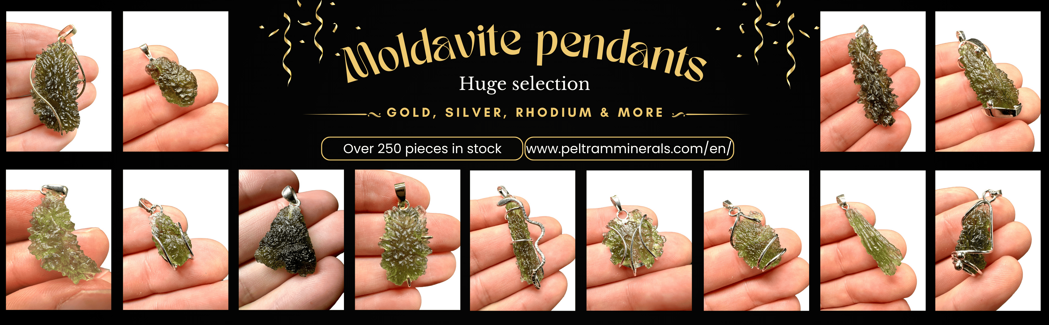 Moldavite pendants