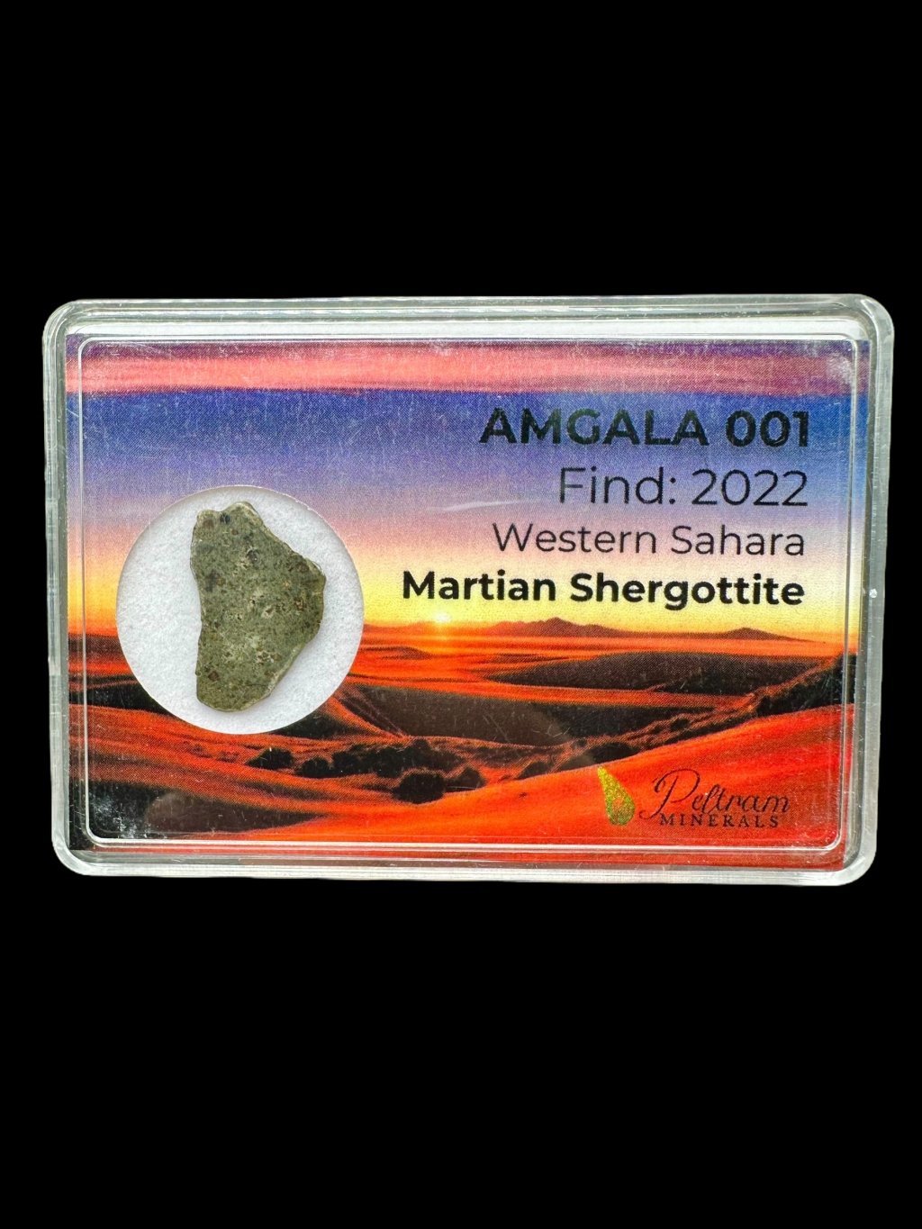 Meteorit Amgala 001 – 0,65g – Západní Sahara
