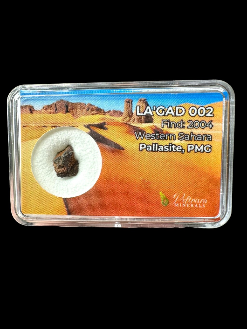 Meteorit Pallasit La'gad 002 – 0,43g – Westsahara