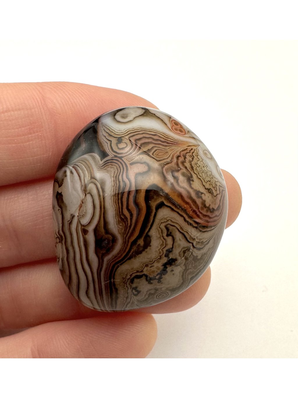 Getrommelter Achat – Madagaskar