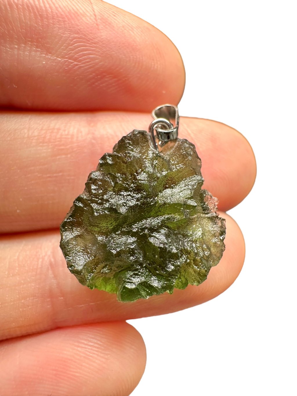 Moldavite pendant