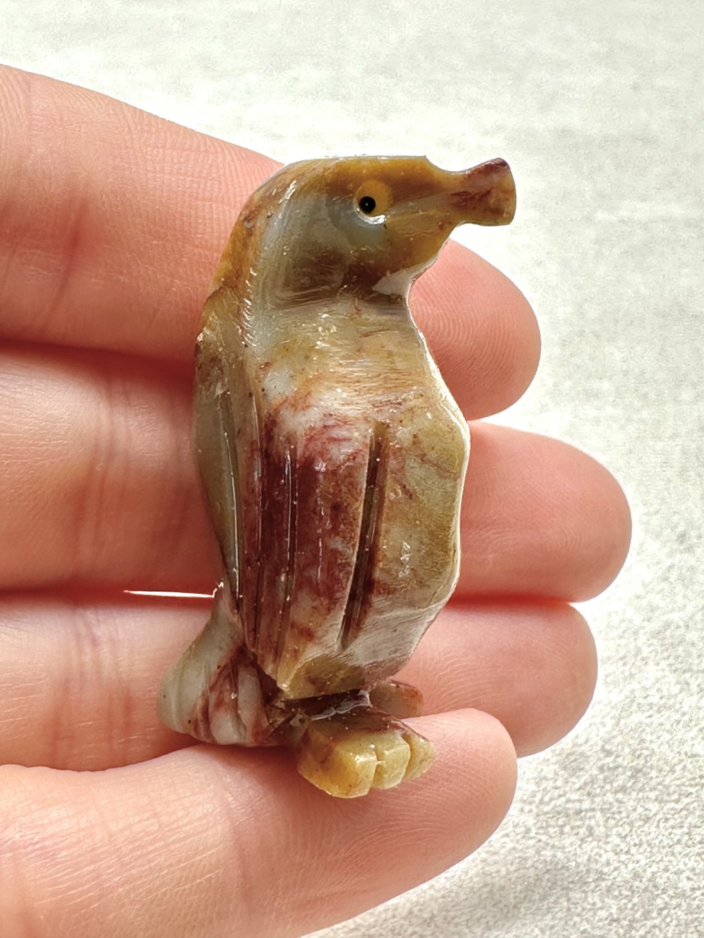 Animal made of soapstone – penguin