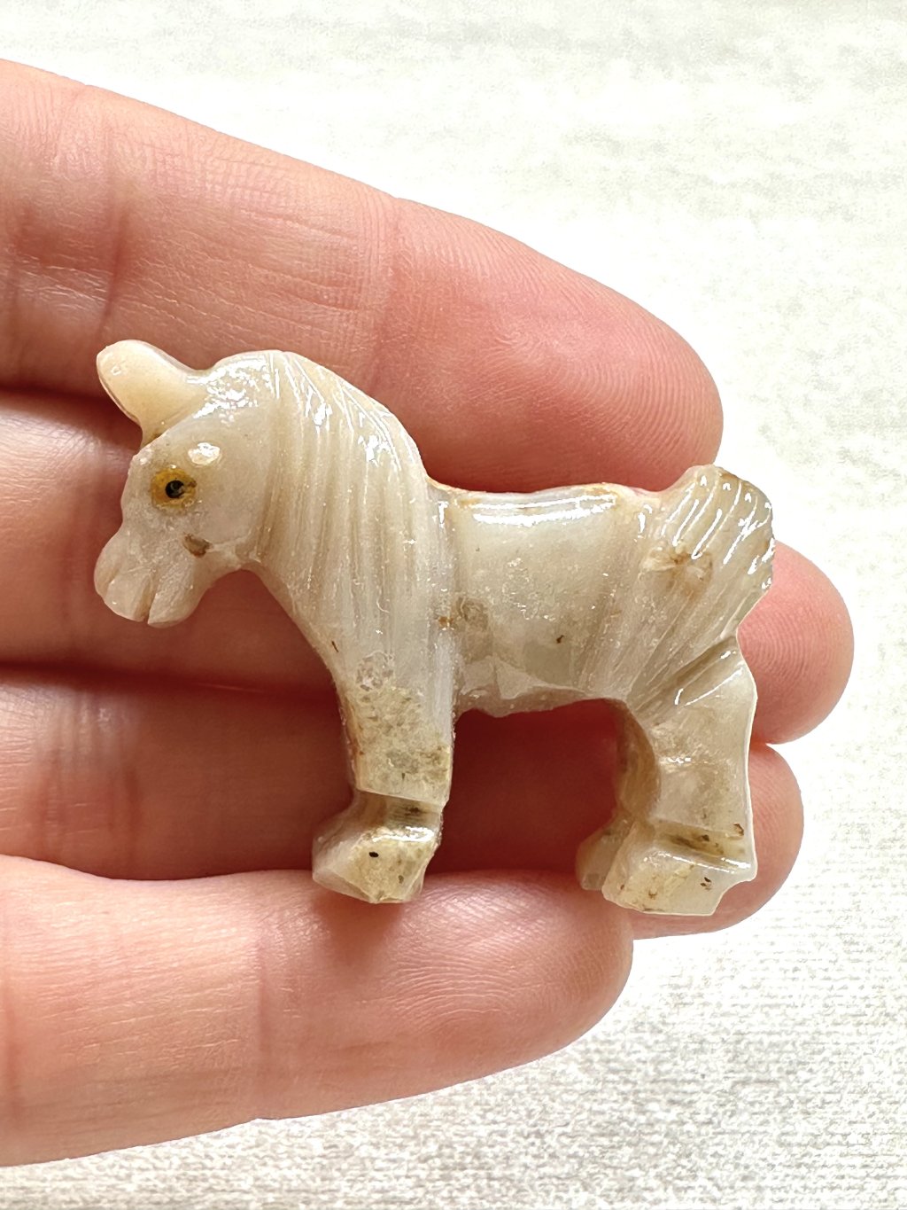 Animal made of soapstone – horse