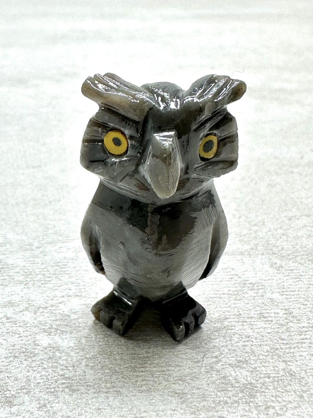 Tierchen aus Speckstein – Eule