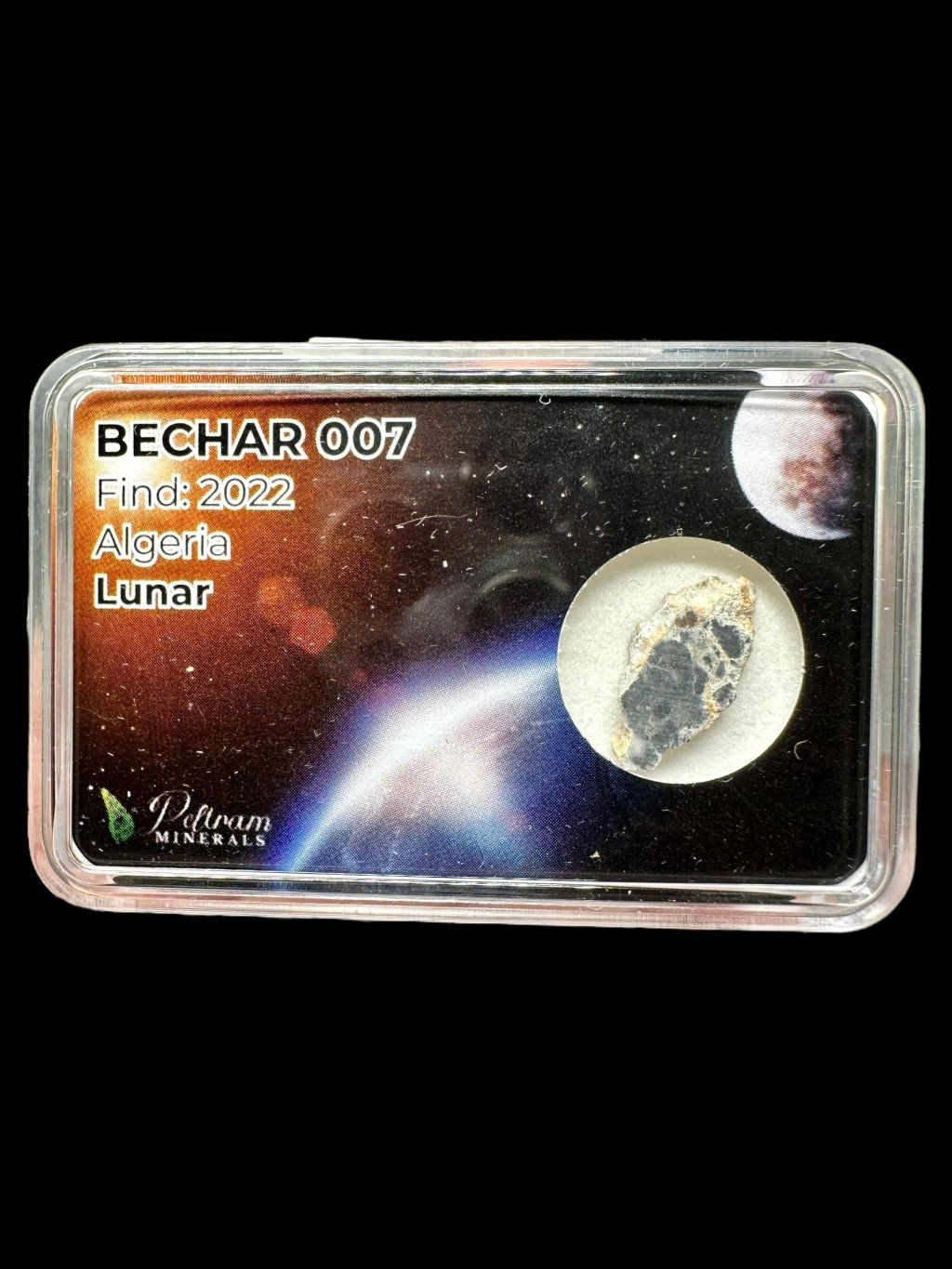 Lunární meteorit Bechar 007 – 0,3g – Alžírsko