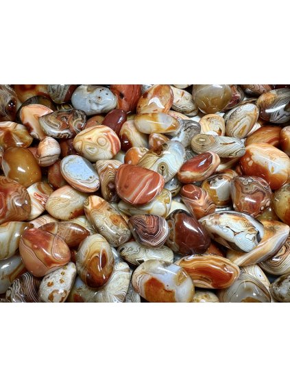 Getrommelter Achat – Madagaskar – 1 Stück (4-6,5 cm)