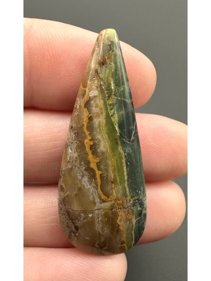 Petrified opalized wood with natural copper  – West Java, Indonesia