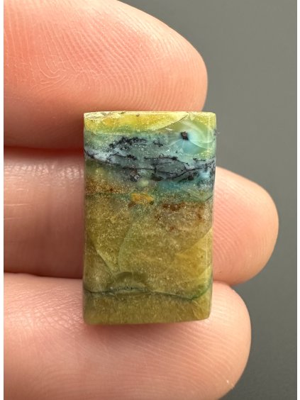 Petrified opalized wood with natural copper  – West Java, Indonesia