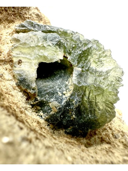 Moldavite in the sediment – Besednice Stoh