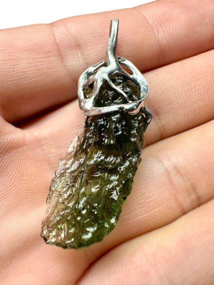 Moldavite pendant