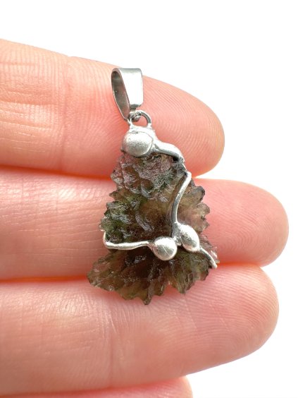 Moldavite pendant