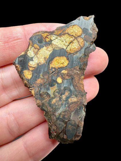 Meteorit Pallasit Sericho 17,3g / Endschnitt – Kenia