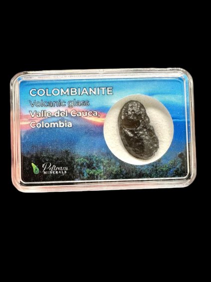 Kolumbianit in der Box 1,9g – Valle del Cauca, Kolumbien
