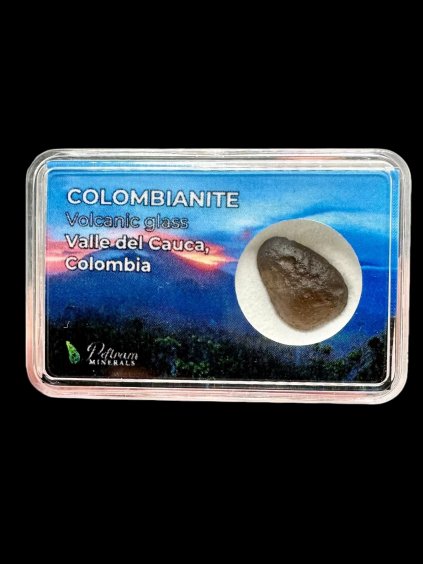 Kolumbianit in der Box 1,6g – Valle del Cauca, Kolumbien