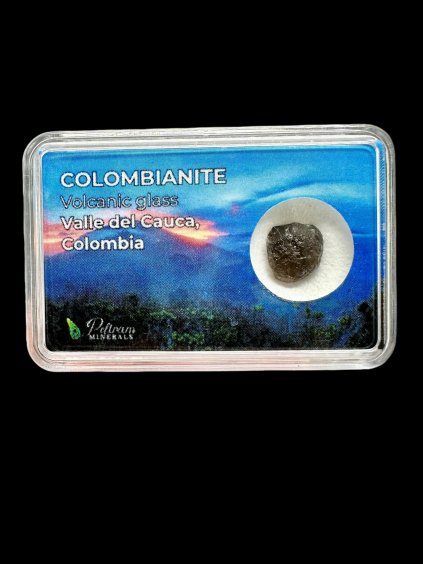 Kolumbianit in der Box 0,8g – Valle del Cauca, Kolumbien