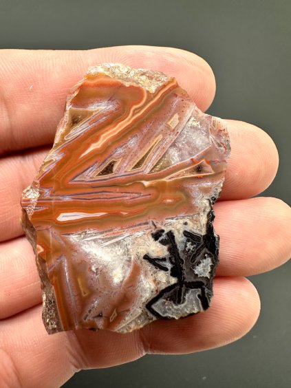 Lightning agate – Horni Halze (red), CZ