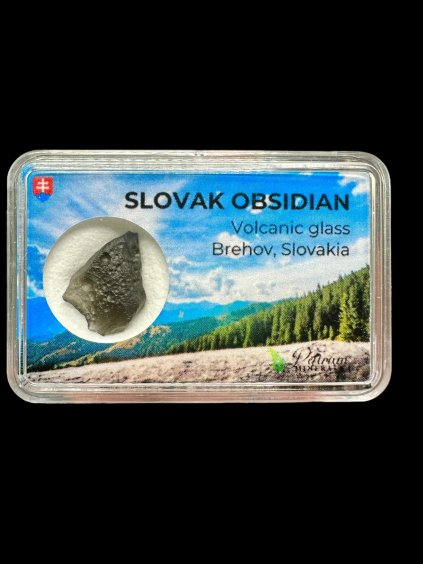 Obsidian in box 1,3g – Brehov, Slovakia