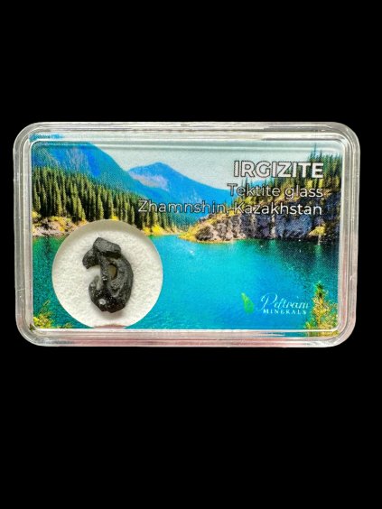 Irgizite in box 0,49g – Zhamanshin, Kazakhstan