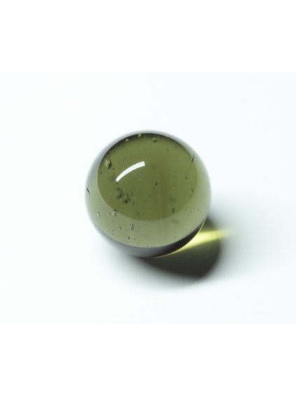 Faceted moldavite – sphere