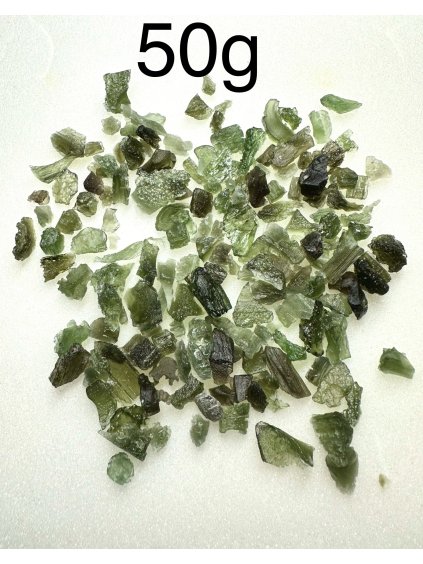 Vltavínové střepy – mix kvality – 50g