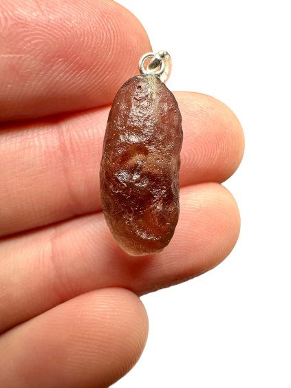 Silver colombianite pendant