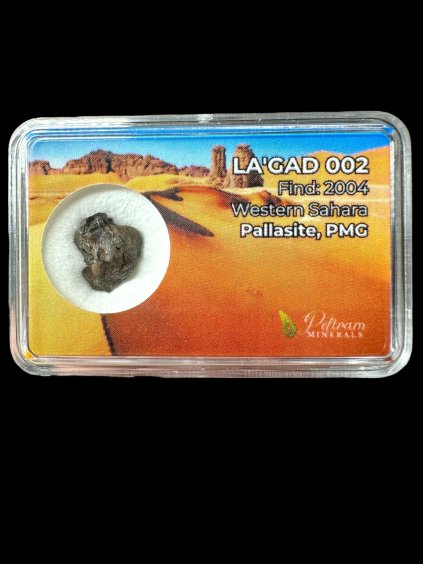 Meteorit Pallasit La'gad 002 – 1,34g  – Západní Sahara